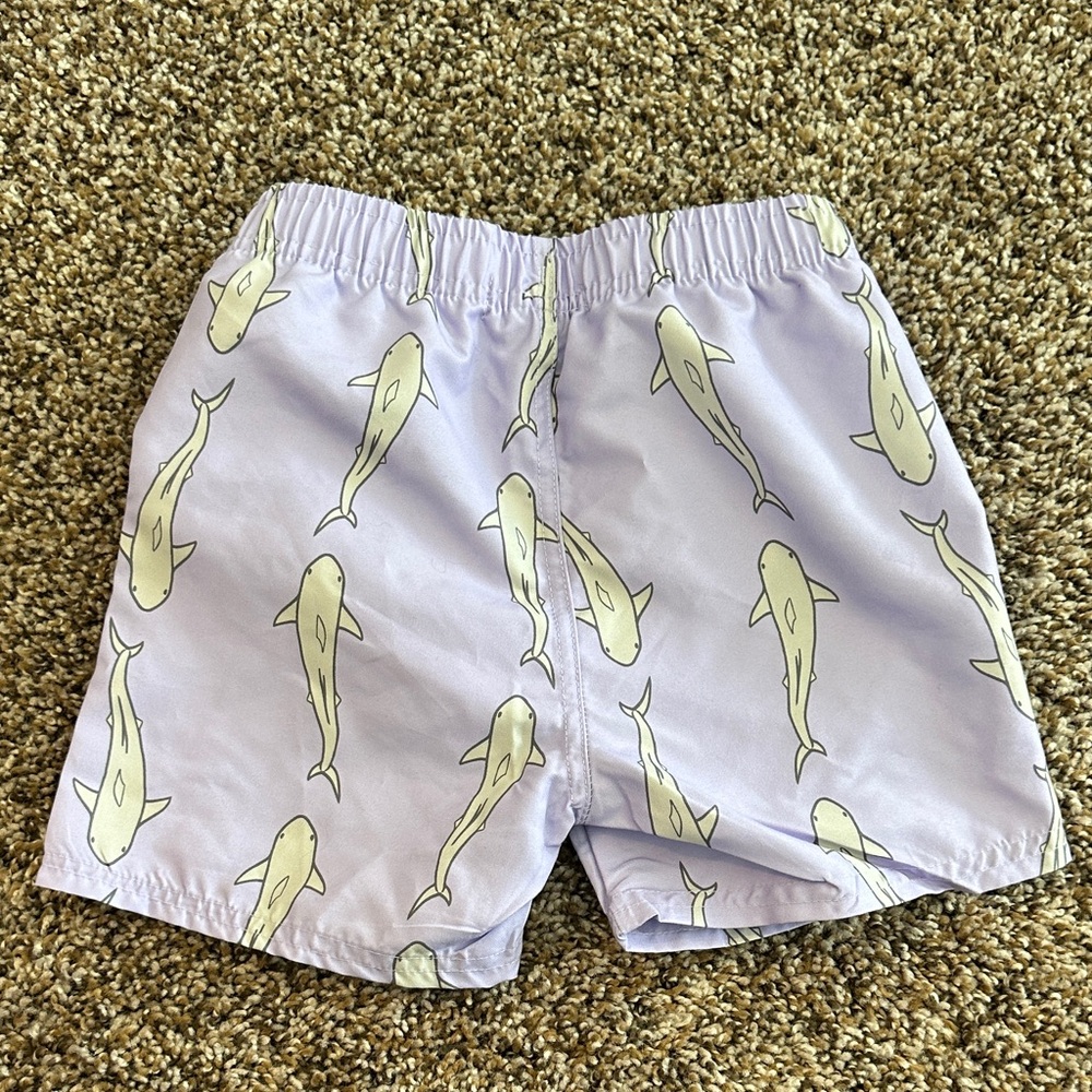 NWOT!! Rugged Butts 4T Shark Print Swim Trunks - Picture 4 of 4